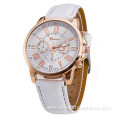 New Design Girls Classic Leather Band Quartz Watch